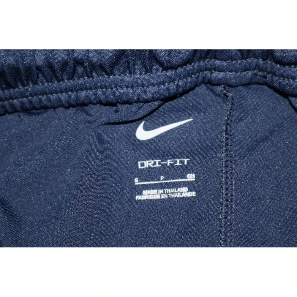 Nike Gym Pants Mens Small Navy Blue Dri-FIT Athletic Swoosh Logo Workout